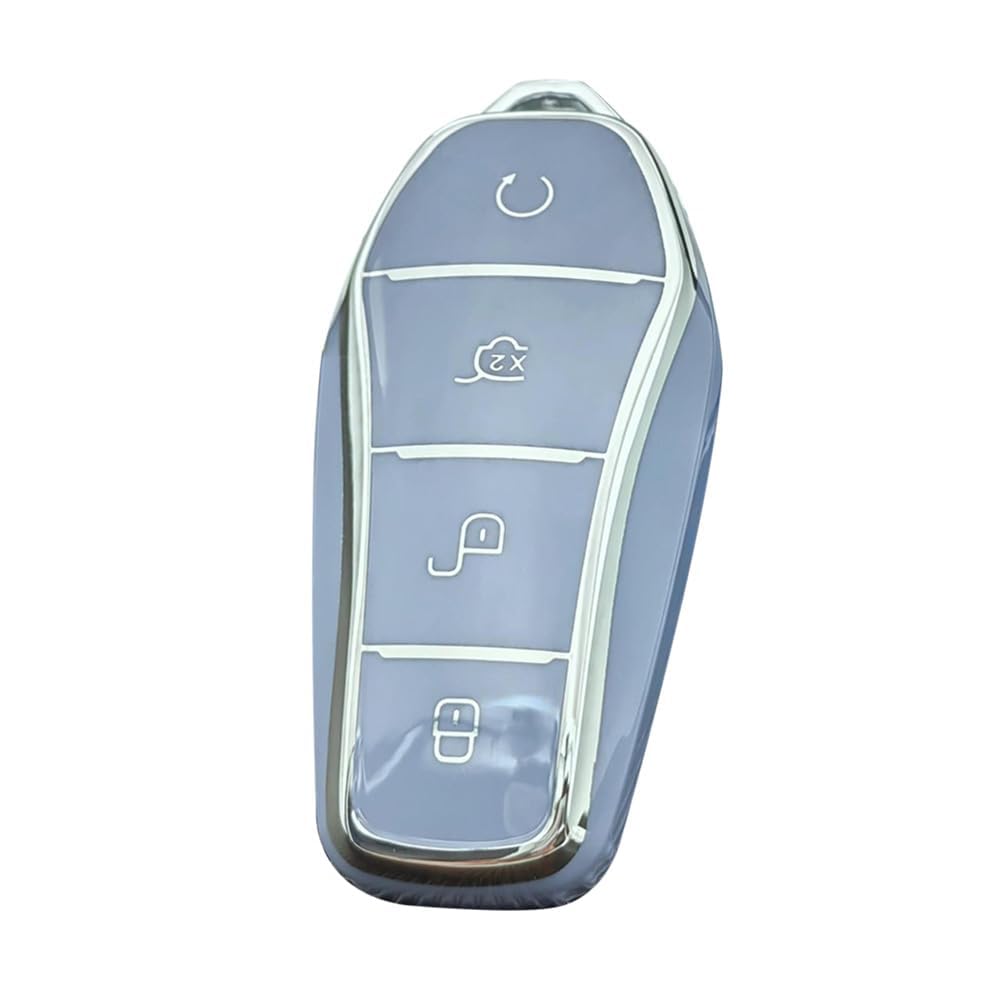 Hnhpy Bleu Car Key Cover Case For Byd Atto 3 Han Tang Song Pro-Dm-I Yuan Qin Seal Dolphin, Key Fob Key Case Cover Shell Car Key Cover Case Key Card Case Buttons Key Protection,