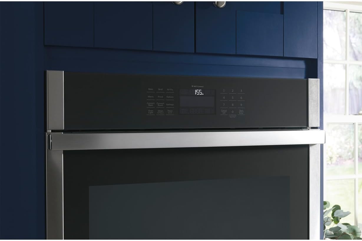 GE 30 in. Single Smart Convection Wall Oven with No-Preheat Air Fry in Stainless Steel