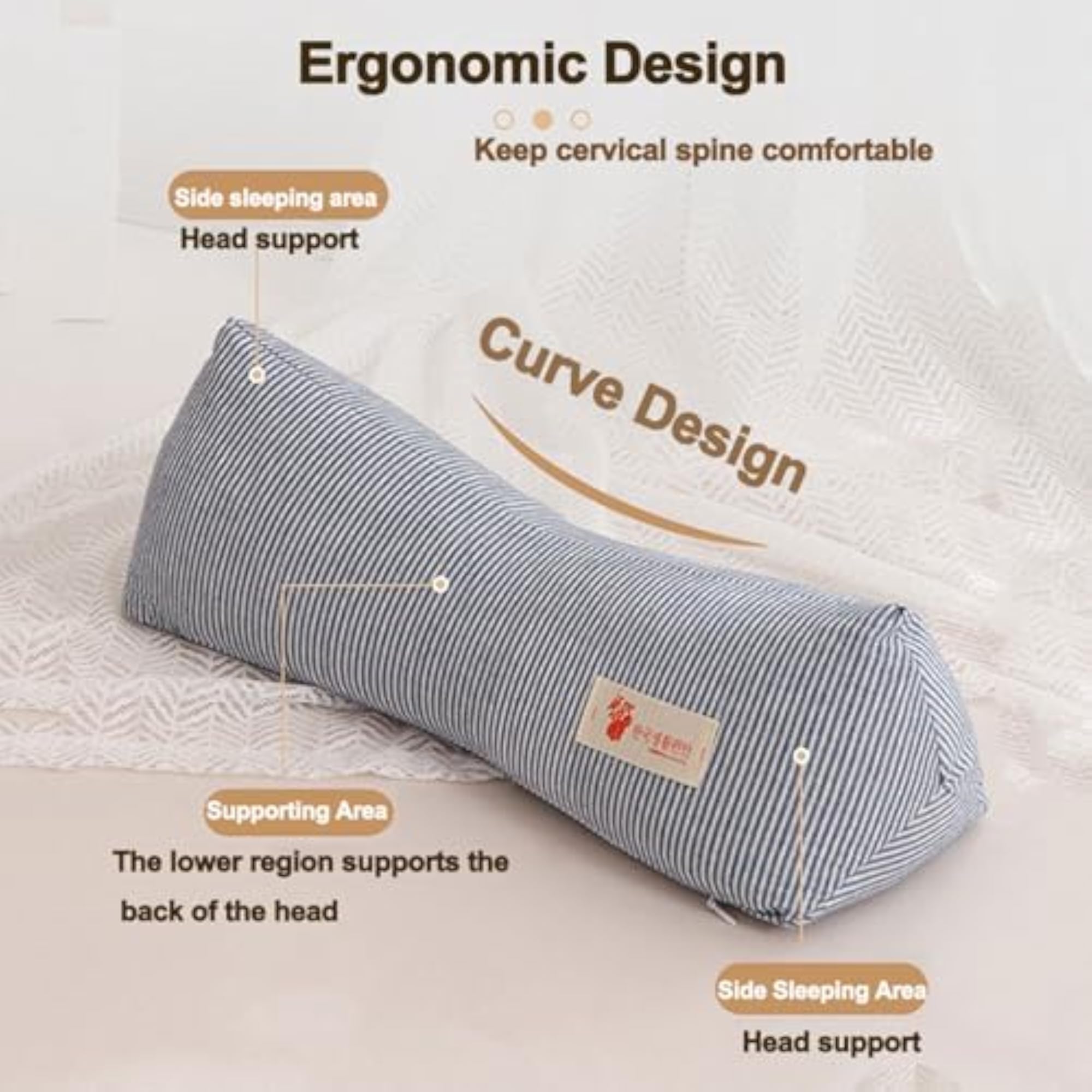 Neck & Cervical Buckwheat Support Pillow for Pain Relief