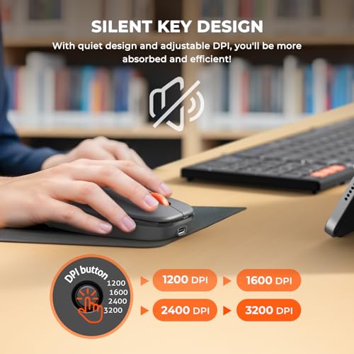 Image of MEETION Foldable Keyboard and Mouse, Portable Folding Wireless Keyboard Mouse, Full Size Rechargeable 2.4G+Dual Bluetooth Keyboards for Business Travel, for Windows /Mac /iOS /Andriod, iPad /Laptop