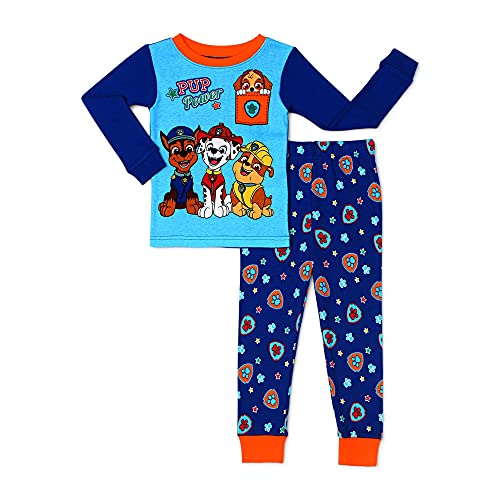 Paw Patrol Pajamas 2-Piece Snug Fit Pup Power PJs for Toddler Boys (2T) Blue