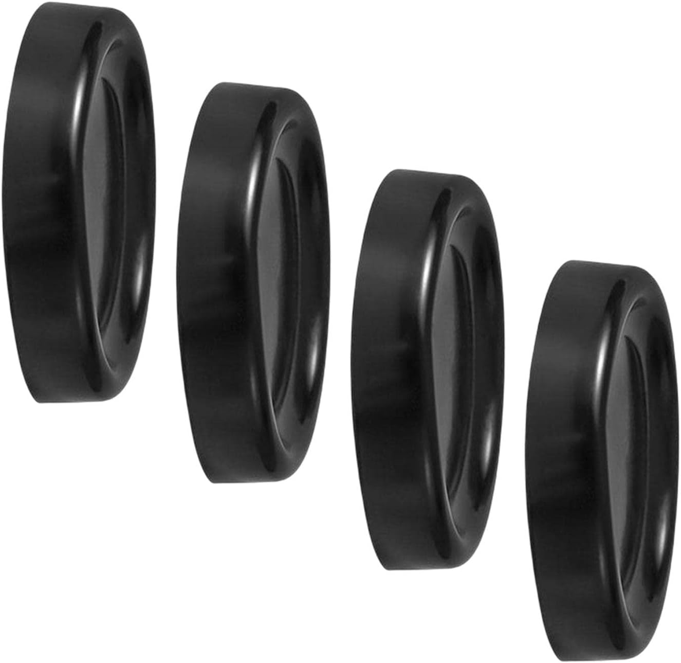Fenteer Furniture Floor Protectors - Set of 8 Non-Slip Pads for Tables And Chairs, Black, 2 Pcs