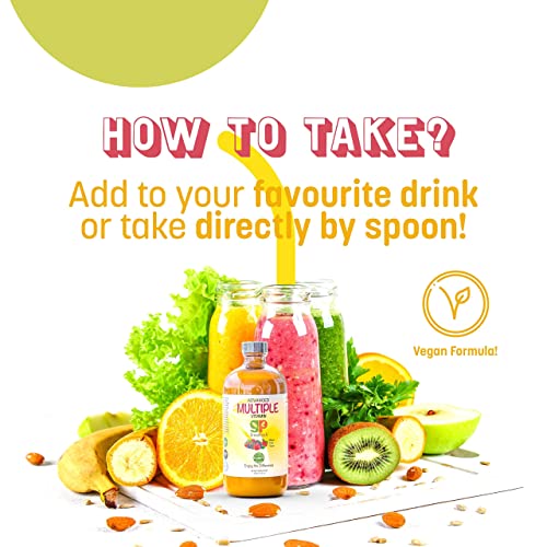 Multivitamin For Kids Vitamin Supplements – 31 Vegan Minerals & Multi Vitamins For Kids | 20 Fruit & Veggie Extracts, No Sugar, Chemicals, Gluten, Artificial Flavor | Daily Childrens Vitamins 16Oz #TOP4