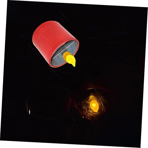 Miniatura 7 de DOITOOL Vela de batería de vela solar Vela de té blanco Vela amarilla Mesa de Navidad Centro de mesa Decoración de Belén Velas de té Luz de vela sin