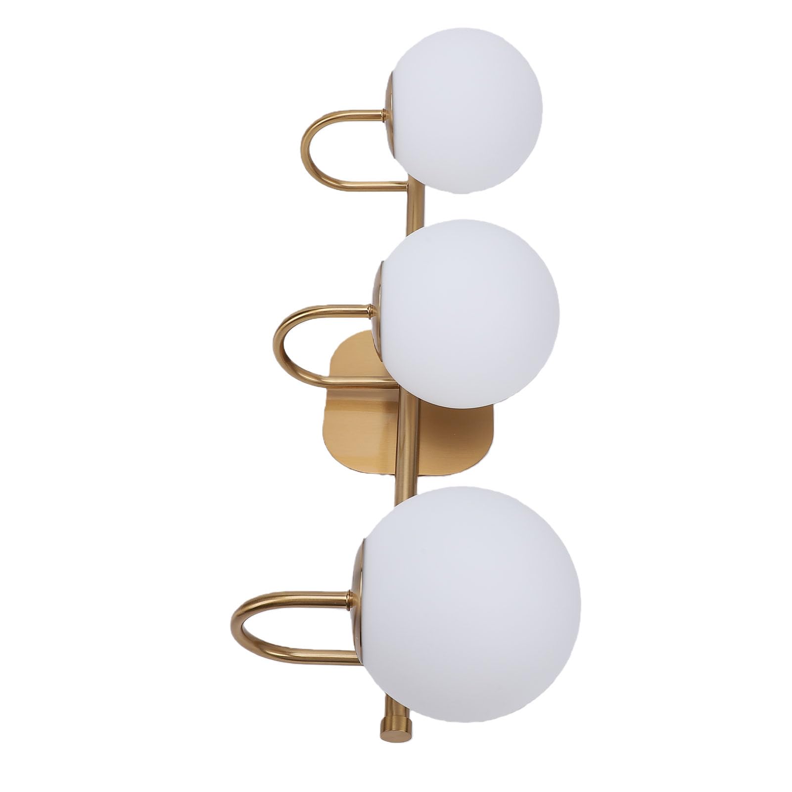 Tonysa Lampe de vanité de Salle de Bain sur Miroir Vintage LED 3 Luminaires de Salle de Bain avec Abat-jour en Verre Dépoli pour Couloir de Salon