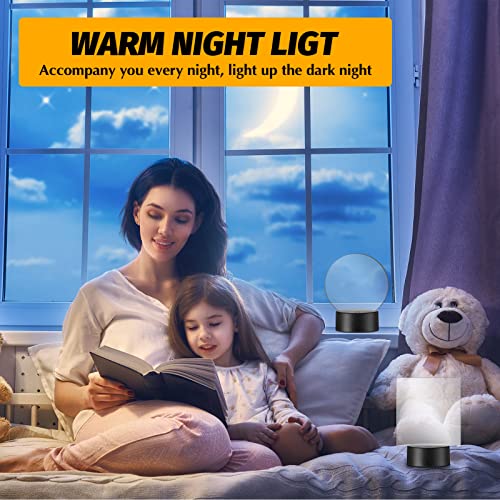 Riakrum 24 Sets 3D Night Led Light Lamp Base 16 Colors Led Light Display Base With Remote Control And Usb Cable, Christmas Decorative Light Lamp Base For Acrylic And Resin Glass (Black) #TOP6
