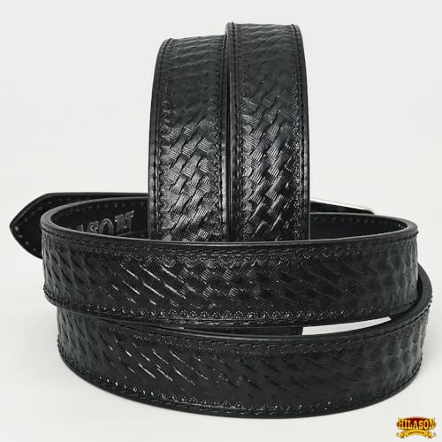 HILASON Western Genuine Leather Belt for Men Women Cowboy Cowgirl Handmade Unisex Full Grain Heavy Duty Tooled Belt for Jeans2