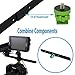 Cam Caddie Scorpion EX Video Camera Stabilizing Handle Kit with Included Smartphone and GoPro Compatible Mounts - Professional Bundle - Black