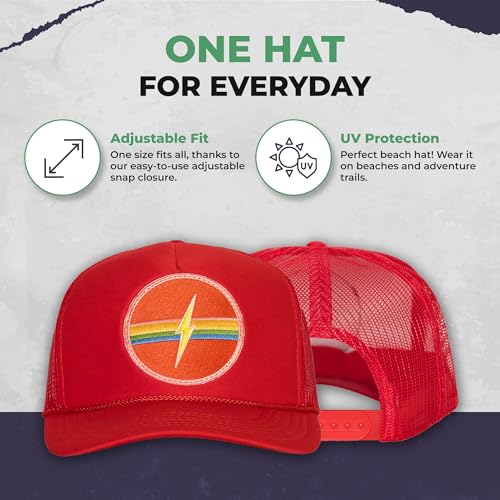 Image of Friday Feelin' Trucker Hat Women Men Baseball Caps Gift Women's USA Trucker Hats Caps Baseball Hats All Occasions - One Size