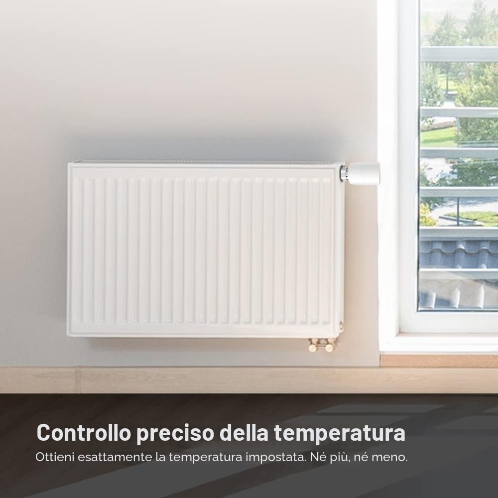 TP-Link Kasa, valvola termostato intelligente per radiatore, valvola intelligente per radiatore, risparmio energetico, display a LED, programma TRV, funziona con Alexa e Google Home, facile