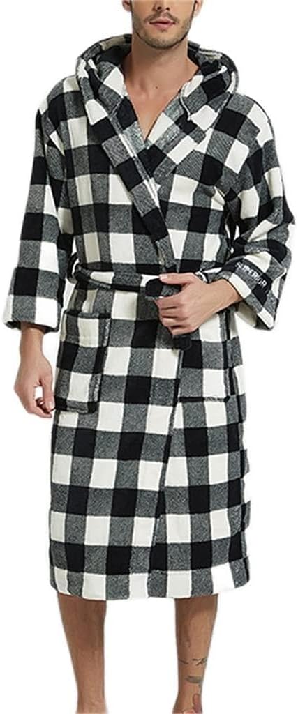 Bathrobe Men's and Women's Hooded Loose Pajamas Winter Couples Casual Extra-long Extra-large Home Wear