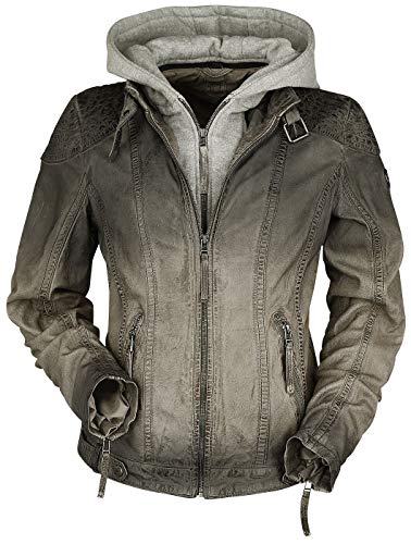 Preisvergleich Produktbild Gipsy Cascha LAMOV Frauen Lederjacke Taupe 5XL 100% Leder Basics