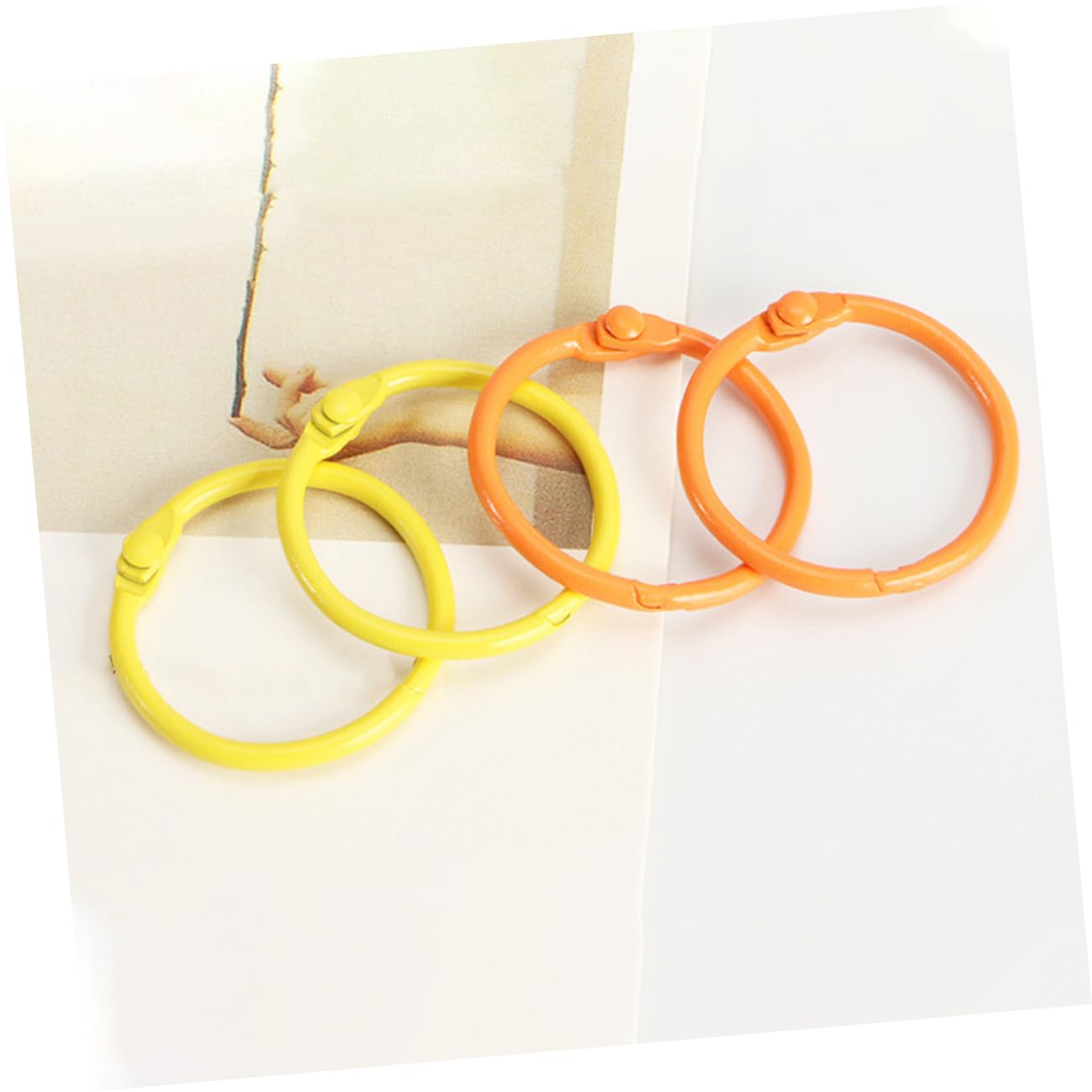 DOITOOL 4 Set Colorati Per Raccoglitori Multi Per Diy Accessori Per Chiavi E Libri Materiale Resistente E Design Per Progetti Artigianali E Organizzazione 60 Pezzi * 4