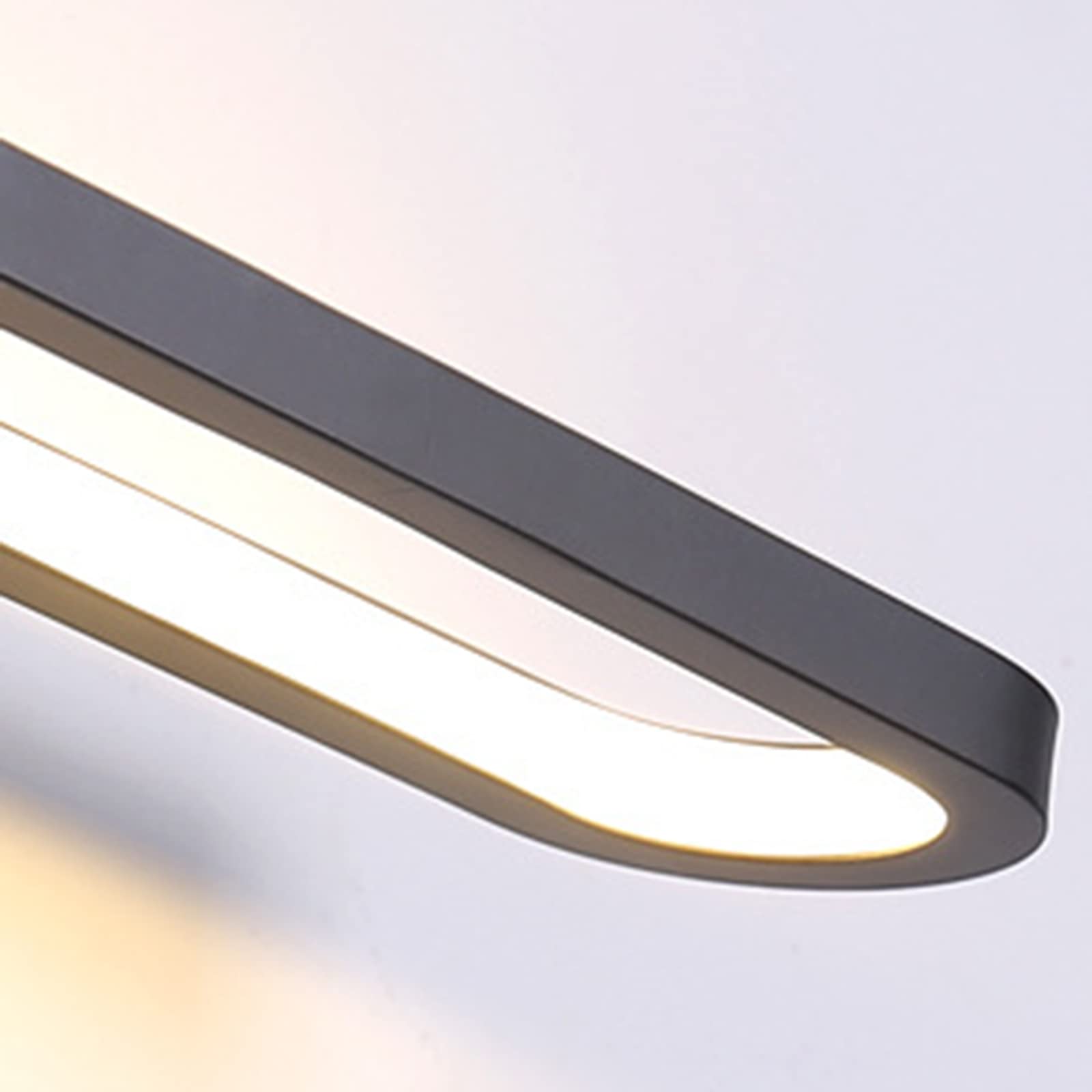 Vanity Lighting LED-Spiegel-Frontleuchte, nordisches, minimalistisches, modernes Arbeitszimmer, Schlafzimmer, Schminktisch, Make-up, spezielles Make-up, energiesparende Bandlampe, Schwarze