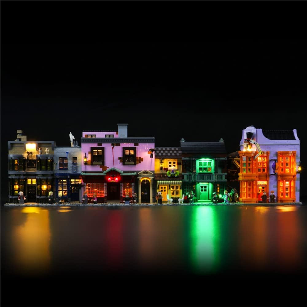 GEAMENT LED Light Kit Compatible with LEGO Harry Potter Diagon Alley - Lighting Set for Harry Potter 75978 Model (Building Set Not Included)