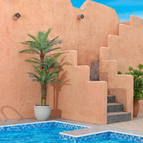 Artificial-Palm-Tree-for-Outdoor-8ft-Tall-UV-Resistant-Fake-Tropical-Golden-Cane-Palm-Tree-Large-Faux-Palm-Plants-for-Outside-Patio-Poolside-Lawn-Porch-and-Home-Office-Indoor-Decor-Set-of-1 Artificial Palm Tree for Outdoor 8ft Tall UV Resistant Fake Tropical Golden Cane Palm Tree Large Faux Palm Plants for Outside Patio Poolside Lawn Porch and Home Office Indoor Decor Set of 1