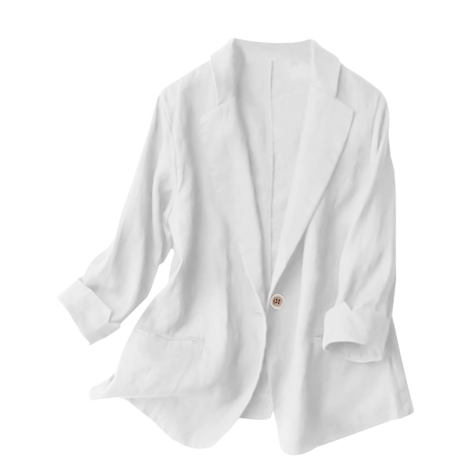Summer Blazers for Women Lightweight Plus Size Lapel Open Front Long Sleeve Jackets Casual Loose Office Work Blazer