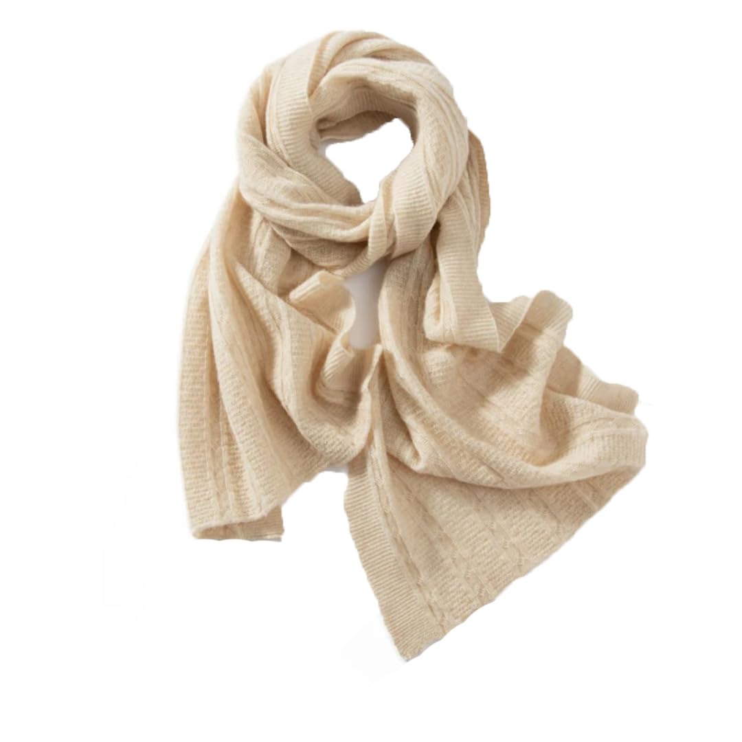 Bufanda de invierno de color sólido suave y cálido Pashmina de las mujeres chal de punto bufanda accesorios