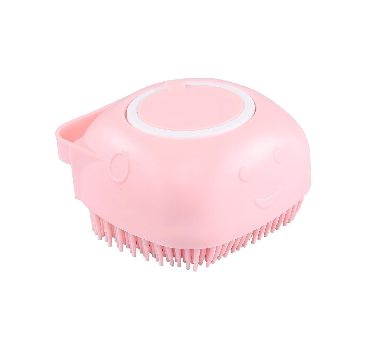 CR Silicone Bath Brush for Body Scrubber, With Handle (Pack of 1 Brush, PINK) with top lid-image-20