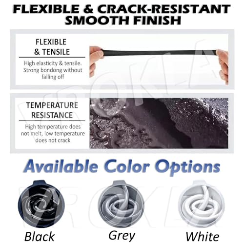 Image of Black Waterproof Silicone Sealant Super Strong 9900 Water Sealant Fast Drying Leakage Repair Adhesive Durable Weatherproof Silicon Glue Paste for Roof Concrete Water Tank (750gm, Pack of 2)