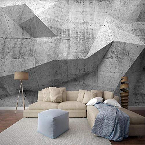 Papier peint mural 3D ciment rétro pour transformer un mur blanc