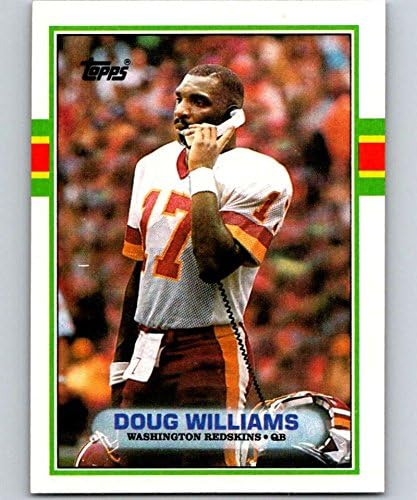 1989 Topps Football #259 Doug Williams Washington Football Team Official NFL Trading Card (Stock Photo Shown, Card Near Mint to Mint Condition)