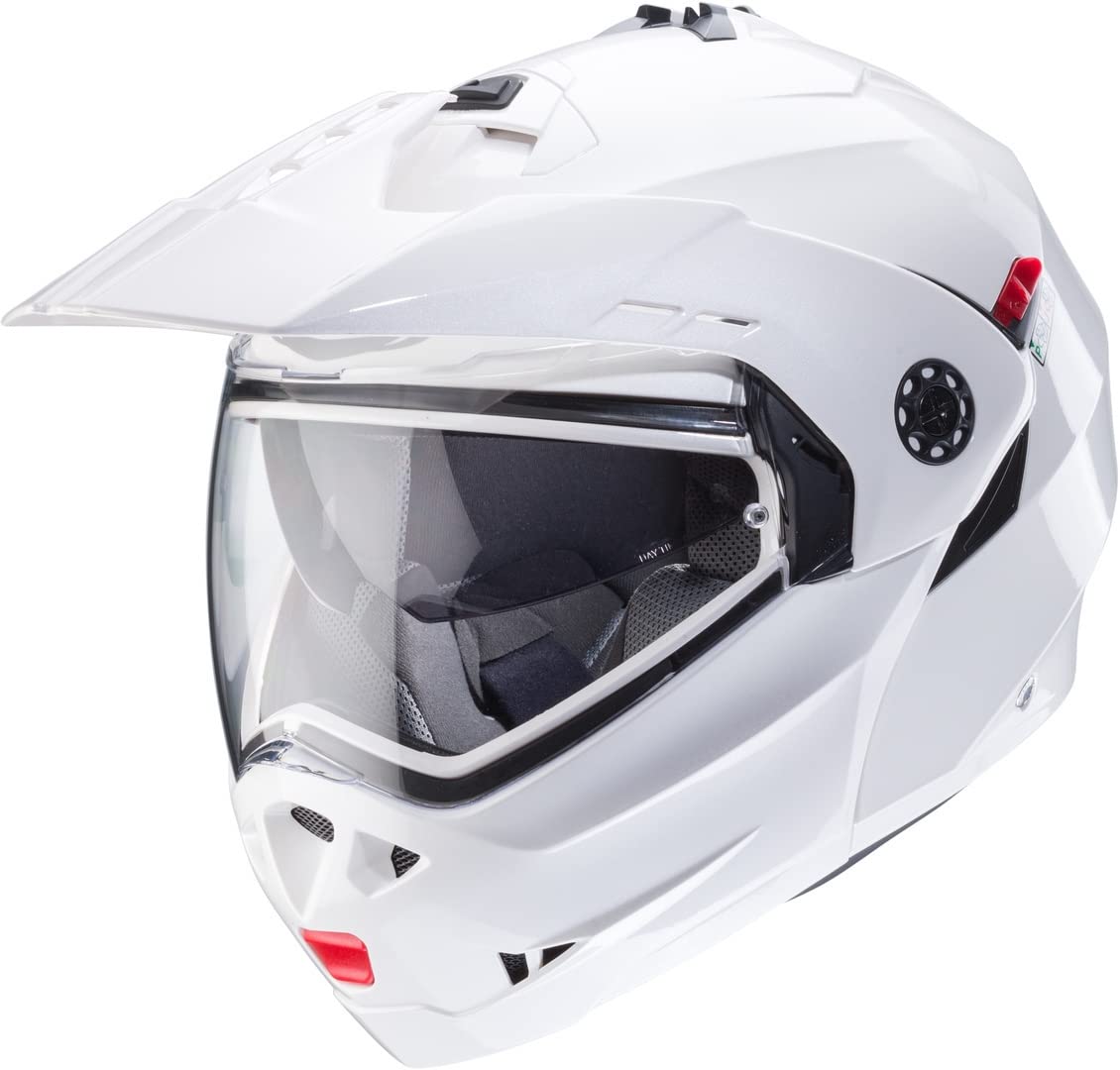 CabergTourmax X Modular Motorcycle Adventure Flip Front Helmet White