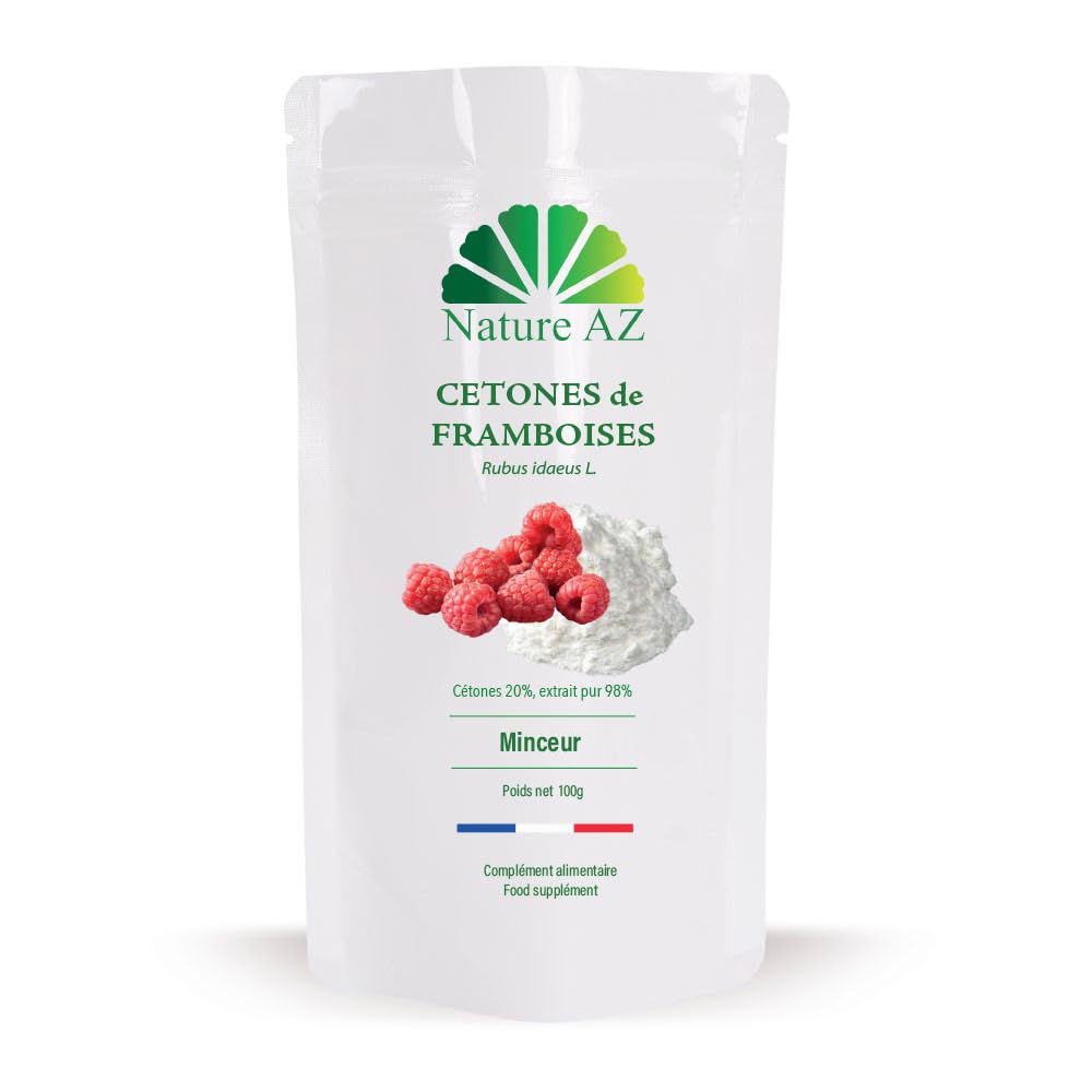 Cétones de framboises en poudre | sachet 100g | Booster du métabolisme | Fabriqué en Occitanie