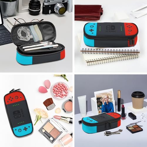Image of Video Game Controller Pencil Case for Boys Girls, Large Capacity Pen Bag, Pencil Pouch with Zipper Compartments, Organizer for School Office Home Business