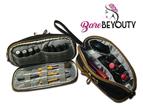 NEW Premium Multi-Function Compartmentalized Spacious Cosmetic Makeup Bag Organizer for Purse