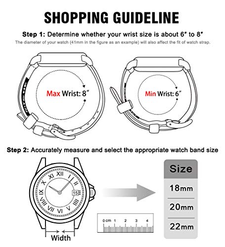 Image of Ritche Christmas Gift Canvas Vintage Quick Release Watch Band 18mm 20mm 22mm 24mm Replacement Watch Straps for Men Women, White Elephant Gifts, Stocking Stuffers for Men, Father's Day gifts