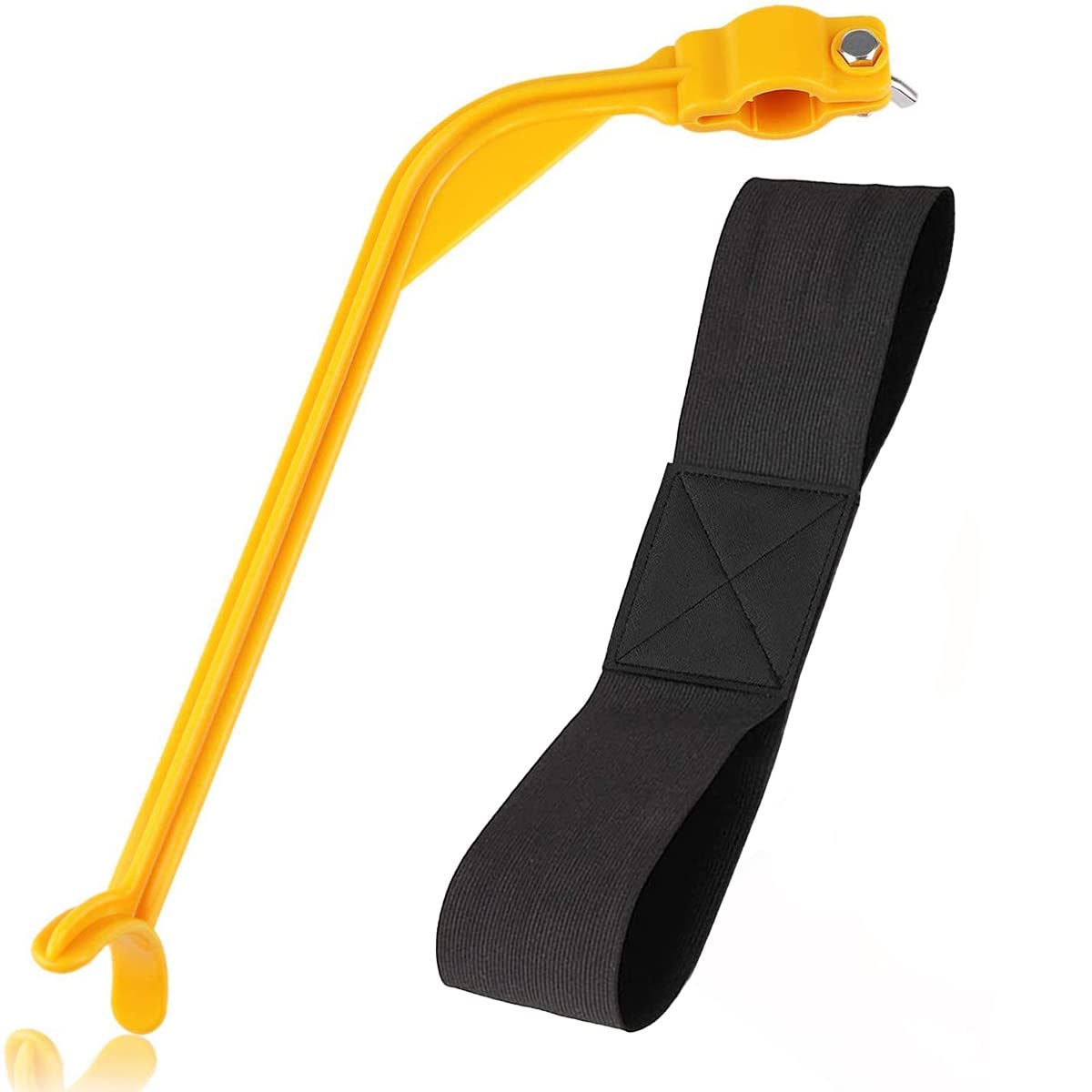 Golf Training Aids Set Beginner Swing Alignment Corrector Golf Swing Plane Training Aid Arm Band And Wrist Stick for Men Women Kids (Yellow)