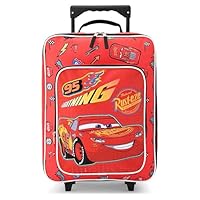Fast Forward Cars Luggage 16\" Soft Side Wheeled Pilot Case- Rolling Suitcase 16x12x5