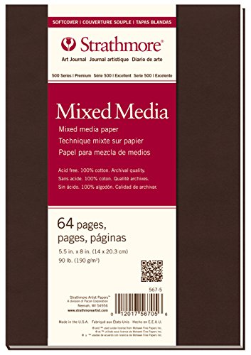 Strathmore 500 Series Softcover Mixed Media Journal 90 lb. Paper 5.5 X 8.5 inches 64 Pages (567-5)