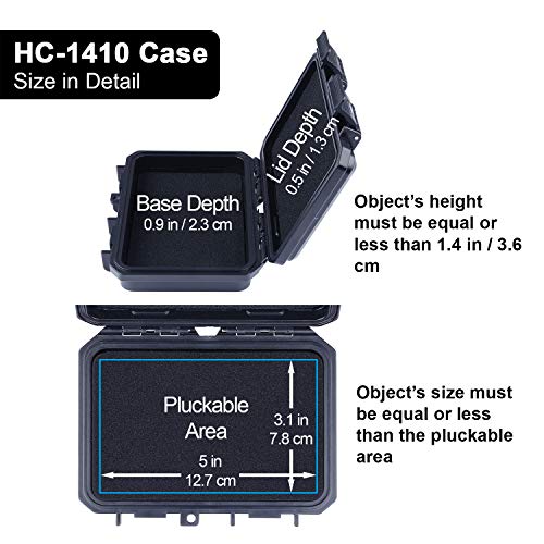 Lykus HC-1410 waterbestendige mini-koffer, droogbox met aanpasbaar schuim, binnenafmeting 14 x 9 x 3,8 cm - Image 4
