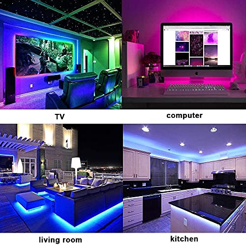 Led Strip Light 65.6Ft, Led Lights For Bedroom, Music Sync Color Changing Light Smart Light Strip Rgb Tape Light Strip For Tv, Bedroom, Home Decoration, Rope Lights #TOP5
