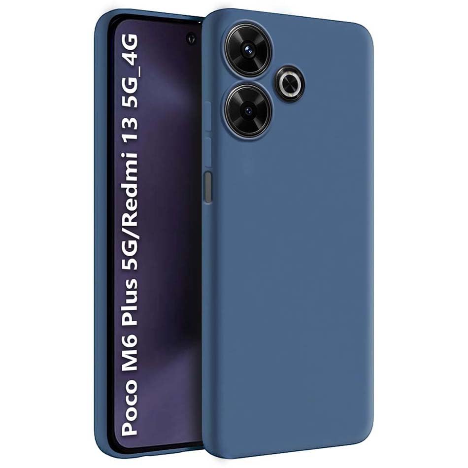 Fashionury Back Cover for Poco M6 Plus 5G / Redmi 13 5G / 4G | Matte Soft Silicon Flexible | Camera Bump Protection | Shock Proof Rubberised Back Case for Poco M6 Plus 5G / Redmi 13 5G / 4G (Blue) (B0D9TFRMTS) Amazon Price History, Amazon Price Tracker