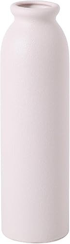 Jarrón de cerámica blanco mate, elegante y hermético para flores frescas y secas, ideal para decoración moderna del hogar, apto para sala de estar,