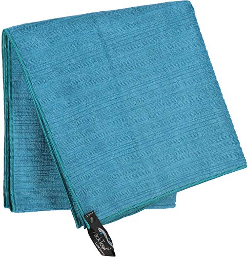 Product Image of the PackTowl Luxe Quick Dry Microfiber Towel for Beach and Travel, Aquamarine, Body - 25 x 54 Inch
