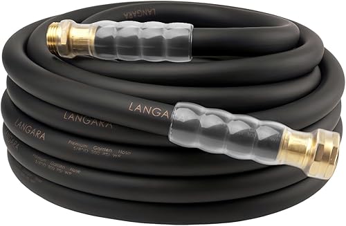 Manguera de jardín de alta calidad resistente de 50 pies x 58 pulgadas, 300 PSI de trabajo, 1000 PSI, manguera de agua con mango giratorio