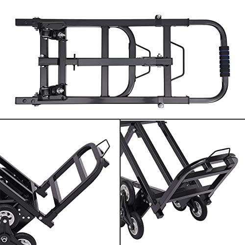 Carretilla escaladora plegable con capacidad 330 lbs y 8 ruedas miniatura 3