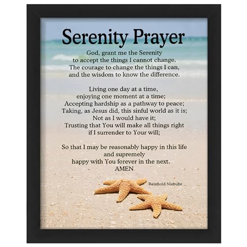 Serenity Prayer Wall Art Print – Inspirational Christian Quote Decor