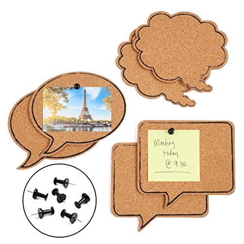Speech Bubble - Tablones de anuncios de corcho (3 tamaños, 6 unidades)
