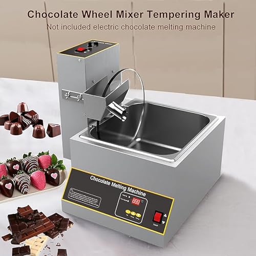 Commercial Electric Chocolate Machine, Professional Stainless Steel Food Warmer Melting Mixer, Heated Chocolate