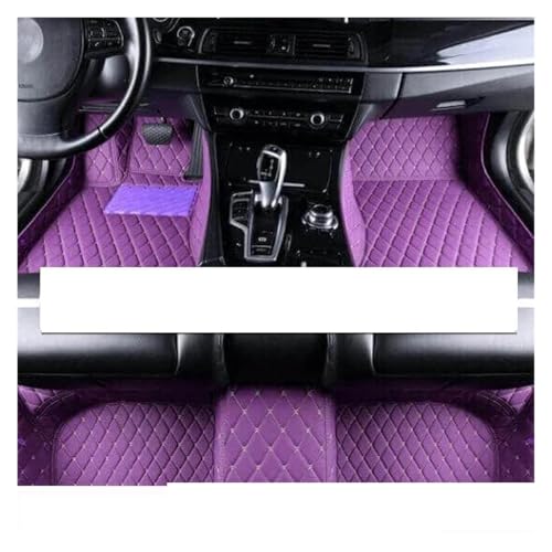 Tapis voiture Hyundai Azera cuir accessoire intérieur auto violet LHD