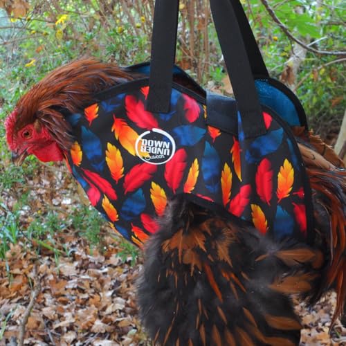 Image of DOWN UNDER OUTDOORS Chicken Carrier Sling Holder Bag with Handle, Chicken Accessories for Foot Treatment, Medic, Leg Injuries, Bumblefoot, Poultry Farm Carrying, Transport, Three Sizes (Medium)
