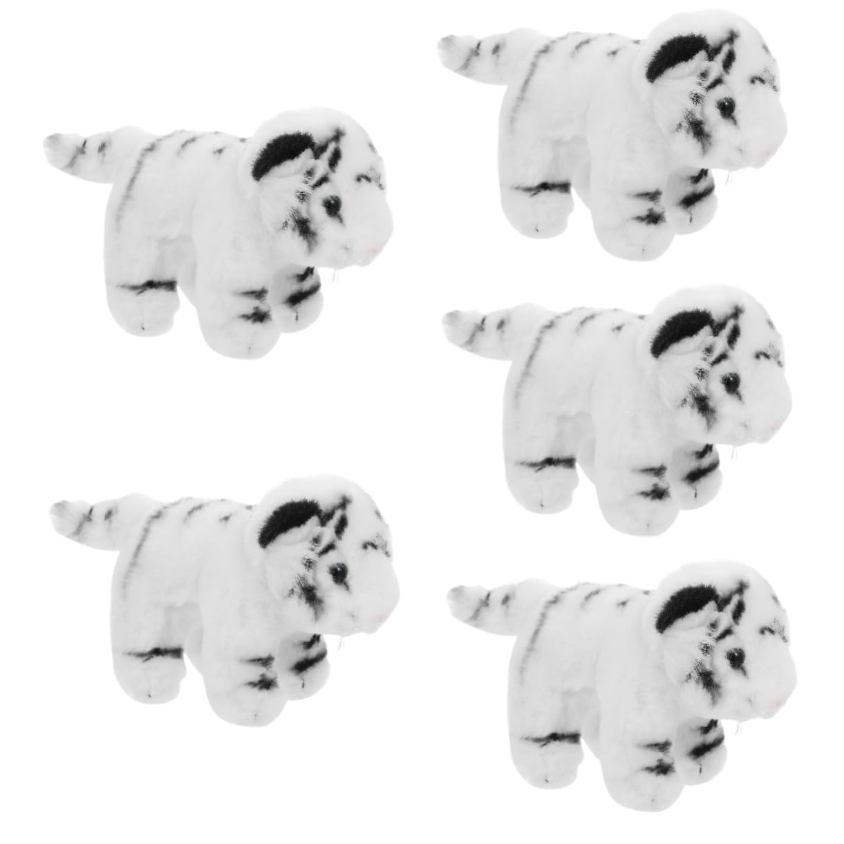 Amazon.co.jp: Toyvian 5個 虎のおもちゃ 動物 赤ちゃんのための  