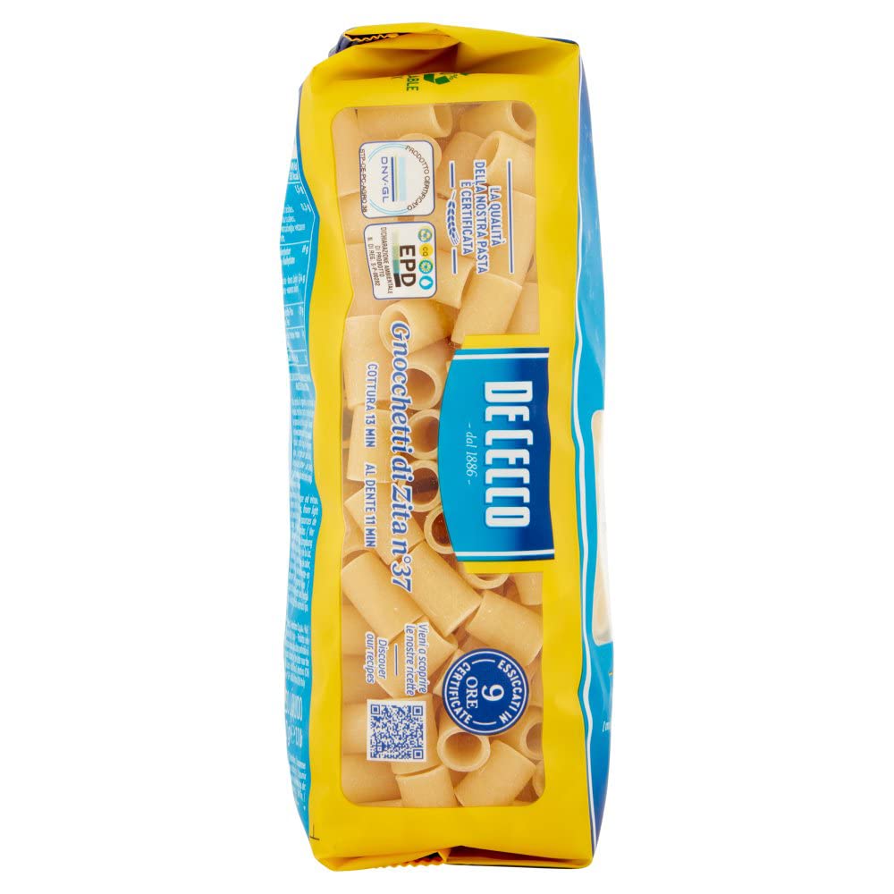 20 x Pasta De Cecco 100% Italiano Gnocchetti di Zita n. 37 fideos 500 g