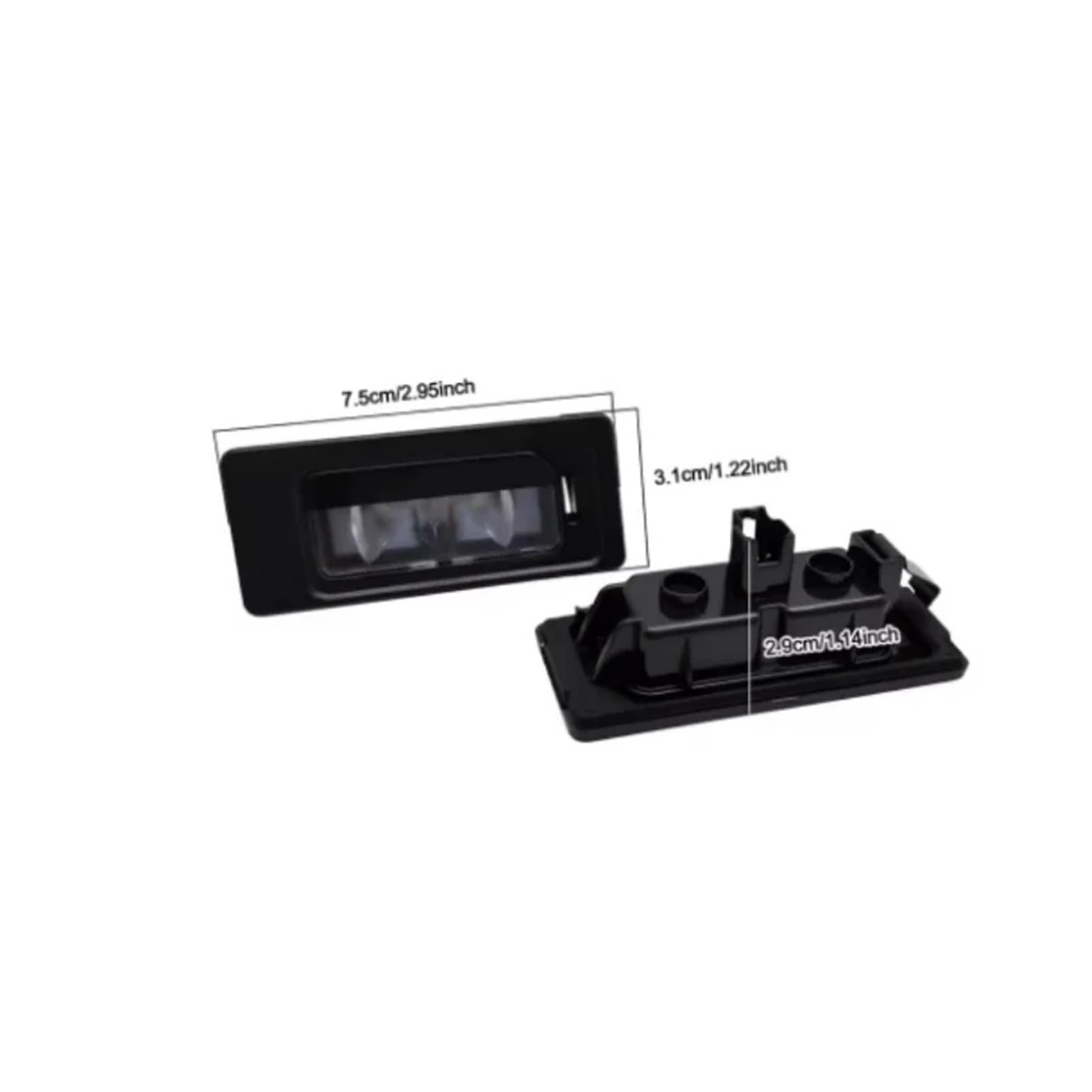 Iluminación De Matrícula Para VW Para TOURAN Lámparas Numéricas 2 Uds CANBUS 6000K Luces Led Blancas Para Matrícula De Coche