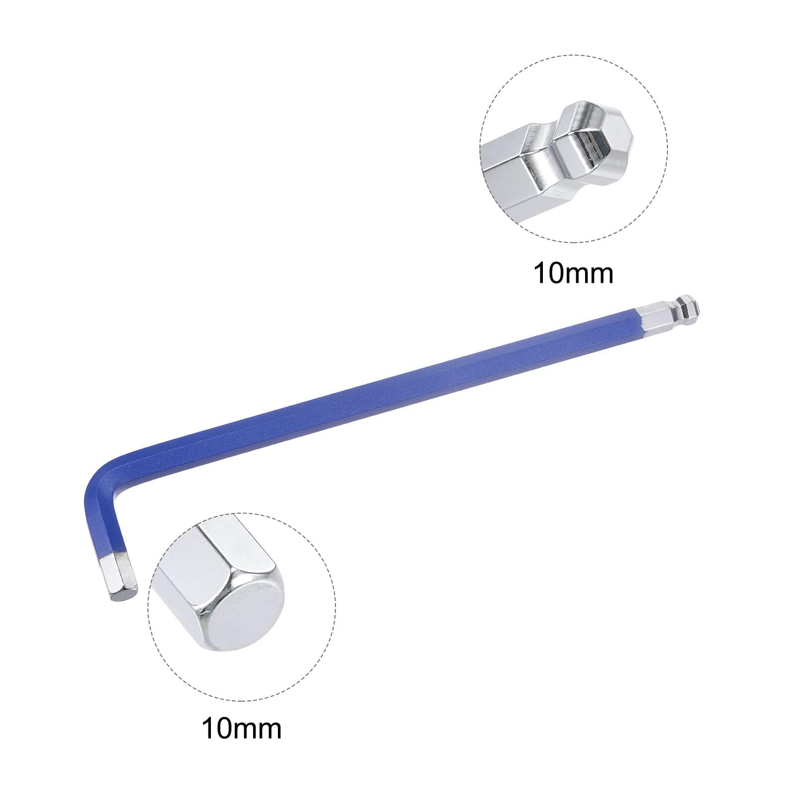 TOP-VIGOR 1Pcs 10mm Ball End Hex Key Wrench - Image 3